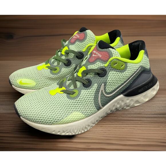 NIKE RENEW RUN BARELY VOLT SMOKE GREY Running Race Shoes Womens 7.5 Fast Ship - Picture 3 of 11